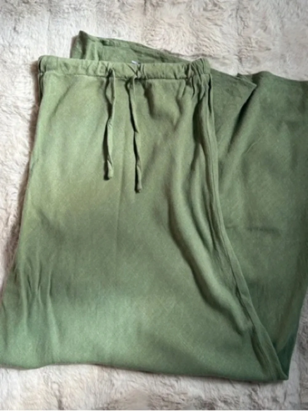 ASOS Olive Green Drawstring Maxi Skirt